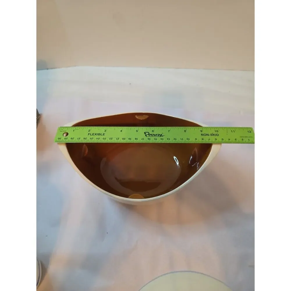 Vintage Mid Century Modern Taylor Smith Autumn Harvest Covered Casserole & Gravy